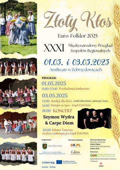 Międzynarodowy Przegląd Zespołów Folklorystycznych Złoty Kłos oraz Koncert Szymon Wydra & Carpe Diem